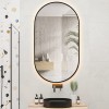 ELLIPS - 40x75 CM ( ZWART ) Toilet / Badkamerspiegel met verlichting