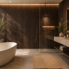 Oppio 120x280x0.8 cm - Houten Wandpaneel ESPRESSO ESSENCE - MES EN GROEF