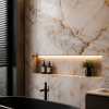 Oppio €67 PER PANEEL - 120x280x0,3 cm - PVC Wandpaneel Fantasy Gold - Hoogglans