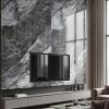 Oppio €69 PER PANEEL - PVC Wandpaneel Grijs Steen Marmerlook Hoogglans - 120x280x0,3 cm