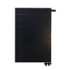 90x100 cm Type 22 - 2934 Watt - ECA Paneelradiator Compact 8 gegroefde voorzijde - Mat Zwart (Ral 9005)