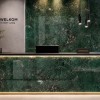 Oppio €69 PER PANEEL - 120x280x0,3 cm - PVC Wandpaneel ONYX Green - Hoogglans