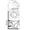 Oppio Pluto Randloos Douche-WC in Glans Wit – Inclusief Softclose Bril