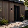 €28 Per Stuk - ROSEWOOD - Zwarte strepen - Gevelbekleding – Composiet | 290 x 22 cm | Gevel | Tuin |