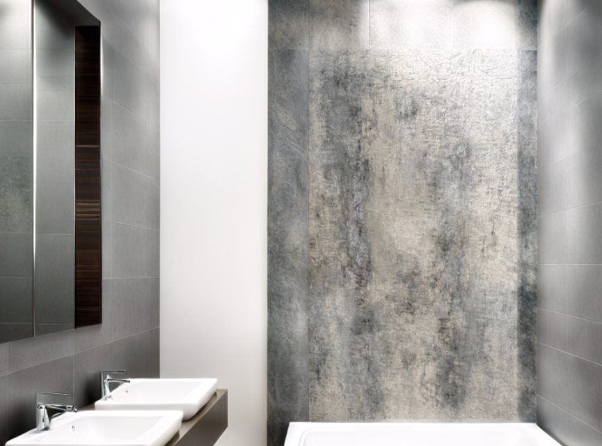Oppio €72,- PER PANEEL - 120x280x0,3 cm – Oxy GREY PVC Wandpaneel MAT