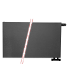 60x200 cm Type 22 - 4378 Watt - Oppio Paneelradiator Compact 6 vlakke voorzijde - Antraciet