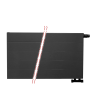 60x200 cm Type 22 - 4378 Watt - ECA Paneelradiator Compact 8 gegroefde voorzijde - Mat Zwart (Ral 9005)