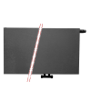 60x100 cm Type 22 - 2189 Watt - ECA Paneelradiator Compact 8 vlakke voorzijde - Mat Zwart (Ral 9005)