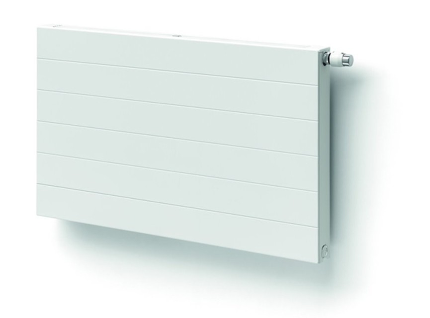 60x100 cm Type 33 - 3182 Watt - ECA Paneelradiator Compact 8 gegroefde voorzijde - Wit (Ral 9016)