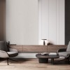 OPPIO Viltpaneel Beige JAPANDI - 60x280 cm - Brandvertragend & Geluiddempend