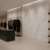 Oppio €84 PER PANEEL - PVC Wandpaneel MAT Calacatta Marmer Wit / Grijs - 120x280x0,3 cm