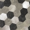Oppio XL Grijs-Zwart MIX HEXAGON - Zelfklevend Mozaiek 288x280x4mm