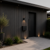 €28 Per Stuk - BLACK - Zwarte strepen - Gevelbekleding – Composiet | 290 x 22 cm | Gevel | Tuin