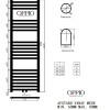120x50 cm - Oppio ECO Digital Chroom elektrische handdoekradiator