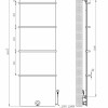 180x60 cm - E-panel elektrische radiator 1200 Watt - Mat Zwart