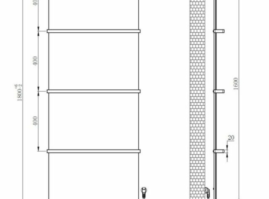 180x60 cm - E-panel elektrische radiator 1200 Watt - Mat Zwart