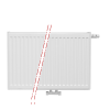 60x180 cm Type 22 - 3941 Watt - ECA Paneelradiator Compact 8 geribbelde voorzijde - Wit (Ral 9016)