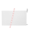 40x260 cm Type 22 - 4186 Watt - ECA Paneelradiator Compact 8 gegroefde voorzijde - Wit (Ral 9016)