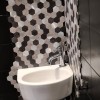 Oppio XL Grijs-Zwart MIX HEXAGON - Zelfklevend Mozaiek 288x280x4mm