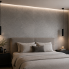 €72 PER PANEEL - 120x280x0,3 cm – Concrete Grey PVC Wandpaneel MAT