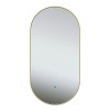 ELLIPS - 40x75 CM ( GOUD ) Toilet / Badkamerspiegel met verlichting