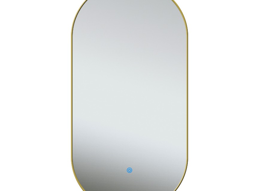 ELLIPS - 40x75 CM ( GOUD ) Toilet / Badkamerspiegel met verlichting