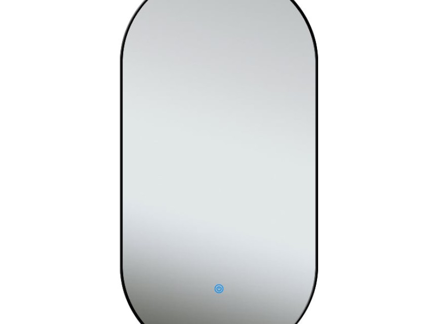 ELLIPS - 40x75 CM ( ZWART ) Toilet / Badkamerspiegel met verlichting