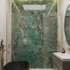 Oppio €69 PER PANEEL - 120x280x0,3 cm - PVC Wandpaneel ONYX Green - Hoogglans