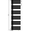 164x60 cm - 1122 Watt - Oppio Elite Handdoekradiator - Wit (Ral 9016)