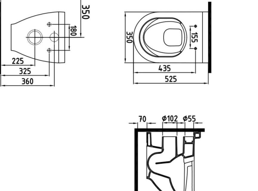 Oppio Roka Randloos Douche-WC in Glans Wit – Inclusief Softclose Bril