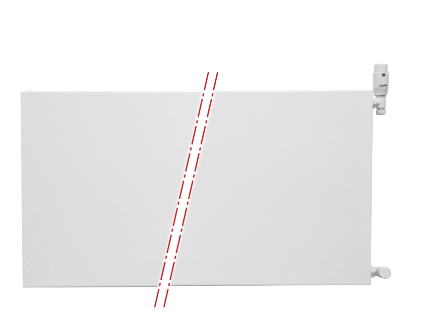 60x120 cm Type 11 - 1409 Watt - ECA Paneelradiator Compact 8 vlakke voorzijde - Wit (Ral 9016)