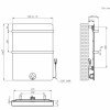 70x50 cm - E-panel elektrische radiator 300 Watt - Mat Zwart