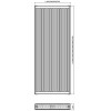 180x40 cm Type 22 - 1994 Watt - ECA Verticale radiator gegroefde voorzijde - Mat Zwart (Ral 9005)
