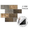 Koper XL Taupe Grijs METRO  - Zelfklevend Mozaiek 30.5x30.5x4mm