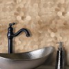 Oppio XL Geborsteld Brons HEXAGON - Zelfklevend Mozaiek 291x286x4mm
