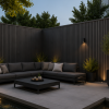 €28 Per Stuk - BLACK - Zwarte strepen - Gevelbekleding – Composiet | 290 x 22 cm | Gevel | Tuin