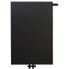 90x60 cm Type 22 - 1760 Watt - ECA Paneelradiator Compact 8 vlakke voorzijde - Mat Zwart (Ral 9005)