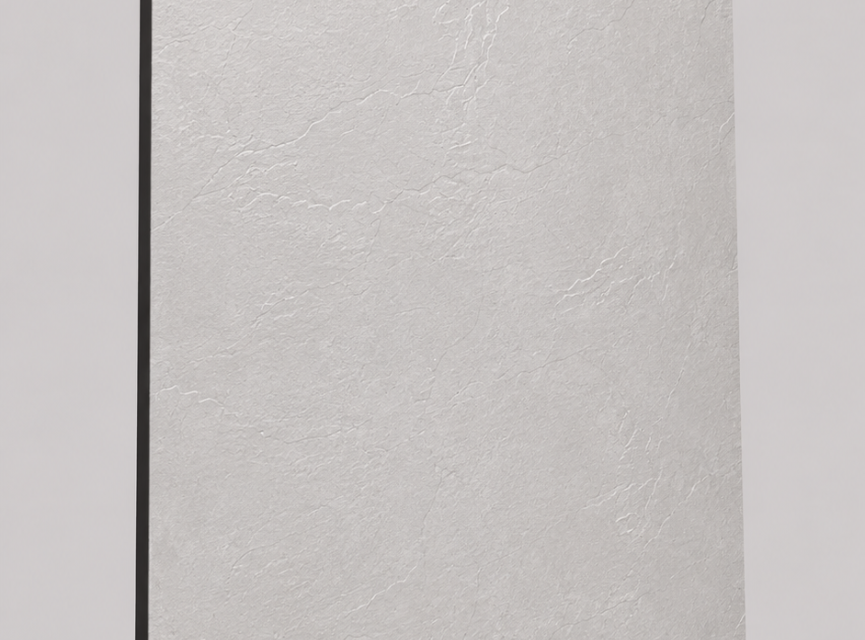 Oppio €72 PER PANEEL - 120x280x0,3 cm - PVC Wandpaneel MAT Beton Licht Grijs