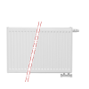 60x180 cm Type 22 - 3941 Watt - ECA Paneelradiator Compact 8 geribbelde voorzijde - Wit (Ral 9016)