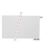 60x200 cm Type 33 - 6364 Watt - ECA Paneelradiator Compact 8 gegroefde voorzijde - Wit (Ral 9016)