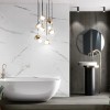 Oppio €84 PER PANEEL - PVC Wandpaneel MAT Calacatta Marmer Wit / Grijs - 120x280x0,3 cm