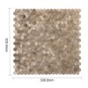 Oppio Geborsteld MINI Hexagon Bronce - Zelfklevend Mozaiek 308x298x4mm