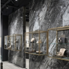 Oppio €69 PER PANEEL - PVC Wandpaneel Grijs Steen Marmerlook Hoogglans - 120x280x0,3 cm