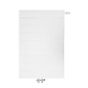 90x100 cm Type 22 - 2934 Watt - ECA Paneelradiator Compact 8 gegroefde voorzijde - Wit (Ral 9016)