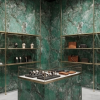 Oppio €69 PER PANEEL - 120x280x0,3 cm - PVC Wandpaneel ONYX Green - Hoogglans