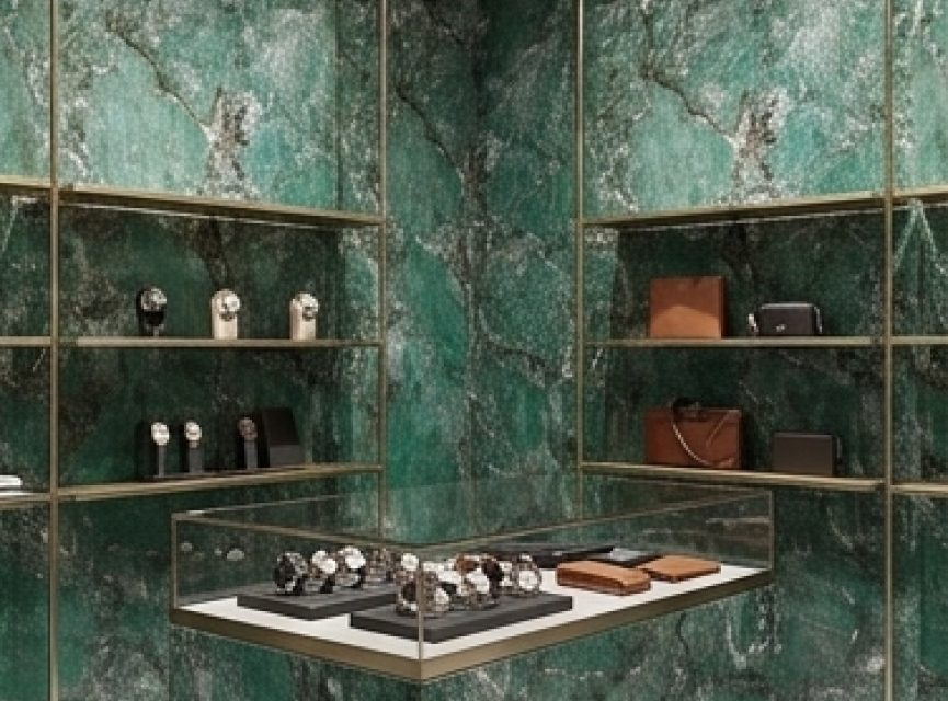 Oppio €69 PER PANEEL - 120x280x0,3 cm - PVC Wandpaneel ONYX Green - Hoogglans