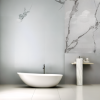 €49 PER PANEEL - 120x280x0,3 cm - PVC Wandpaneel Calacatta Marmer Wit / Grijs Hoogglans