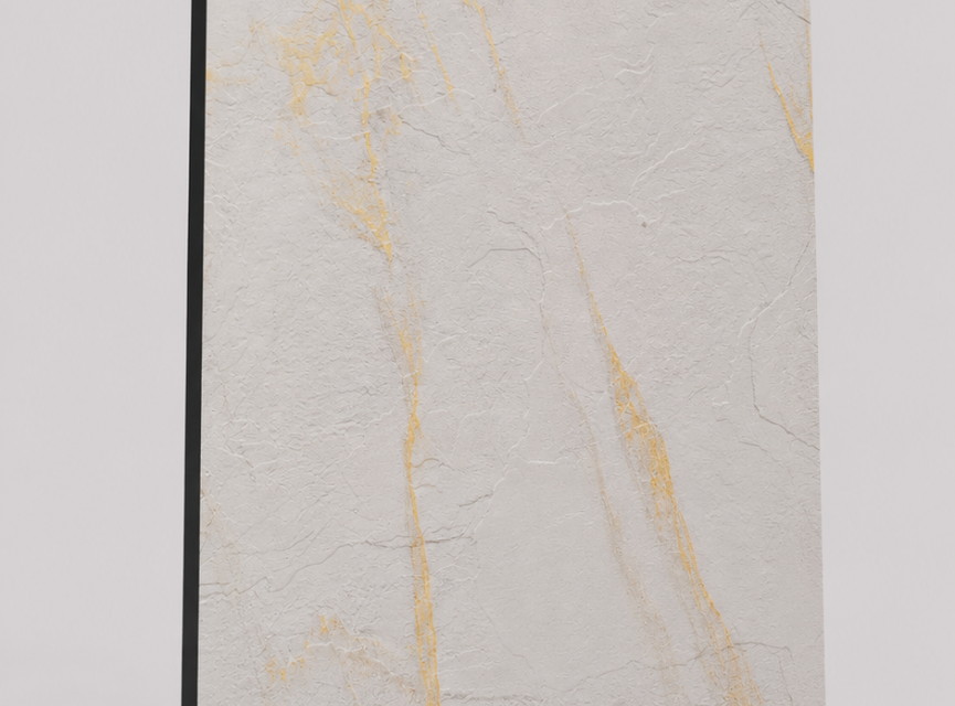 €72 PER PANEEL - 120x280x0,3 cm - PVC Wandpaneel SLATE BEIGE -  MAT