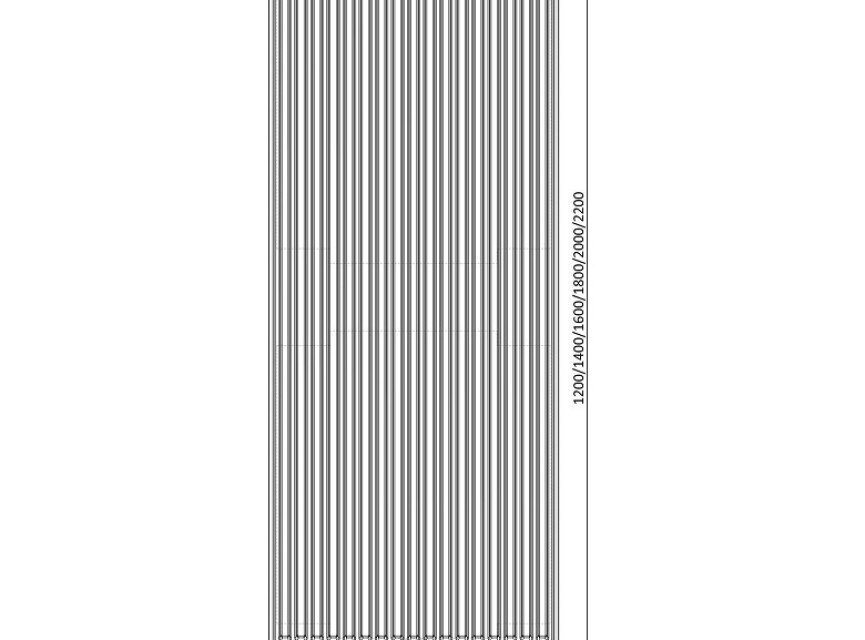 160x40 cm Type 22 - 1820 Watt - ECA Verticale radiator vlakke voorzijde - Mat Zwart (Ral 9005)
