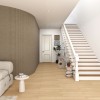 RONDE LATTEN - WALNOOT Eiken akoestische wand panelen lattenwand met Vilt
